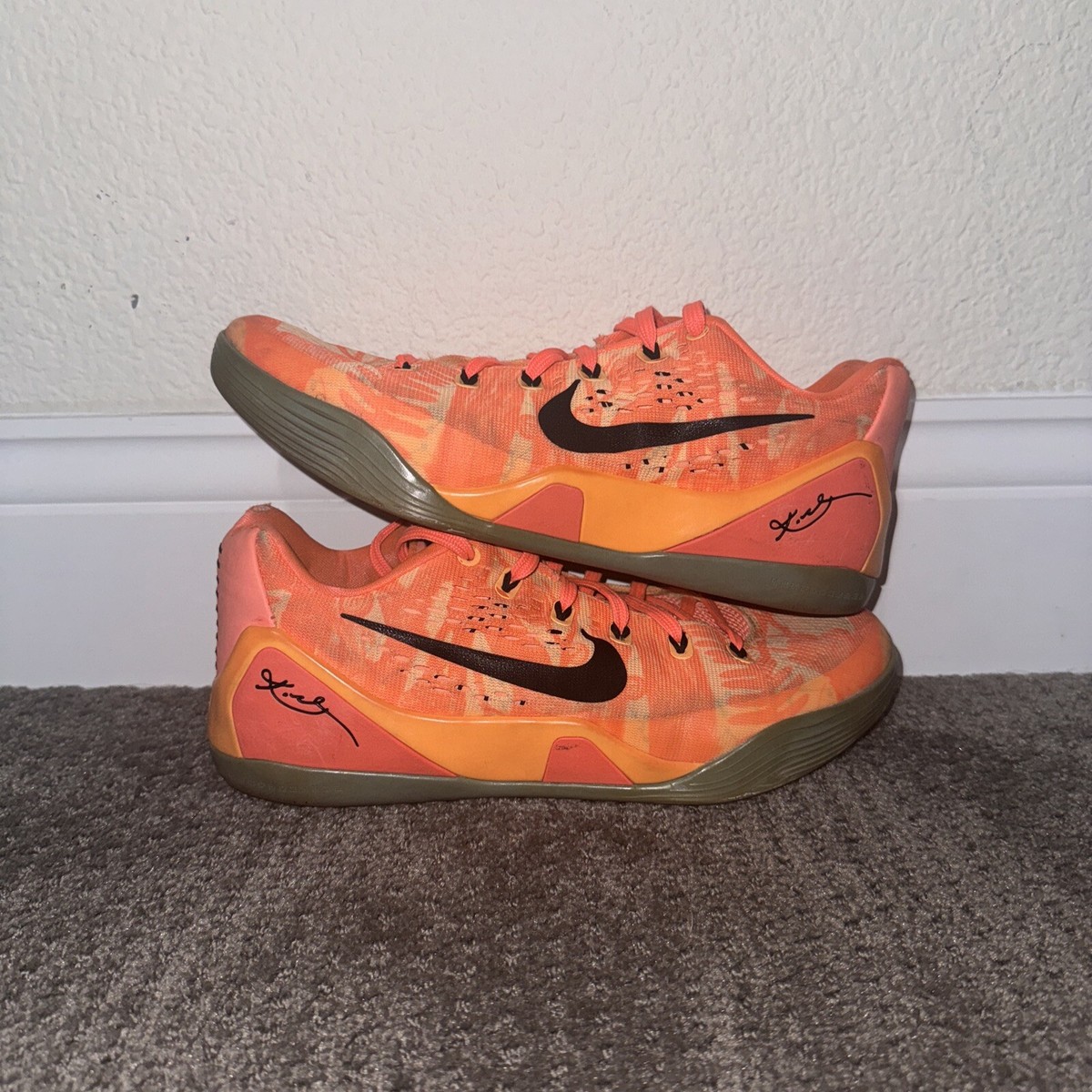 Nike Kobe 9 Peach Mango Size 8.5 | eBay
