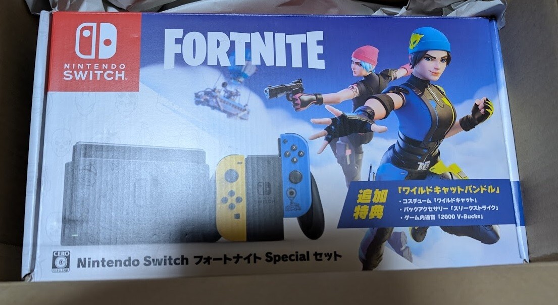 Nintendo Switch Fortnite Special Set Wildcat Bundle CODE not