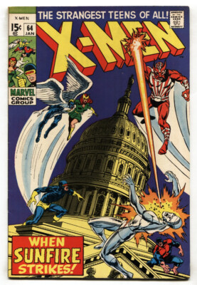 X-MEN #64-First SUNFIRE-COMIC BOOK-Marvel VF | eBay