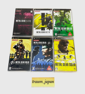 Lot 6 Metal Gear Solid PSP Sony Ops Plus Peace Walker Acid Bande