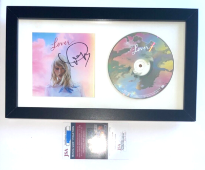 TAYLOR SWIFT SIGNED LOVER CD COVER FRAMED SINGER ME! RED