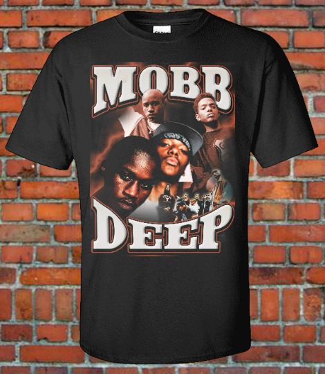 Mobb Deep 90s Style Bootleg Vintage Rap Hip Hop T shirt Queen