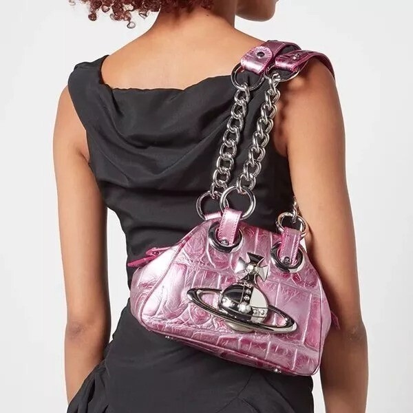 Vivienne Westwood Orb Chain Shoulder Bag Pink outlet New | eBay
