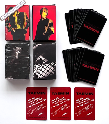 SHINee TAEMIN WANT Kihno Kit Black Red 2 Type ＆ 25 Photocards