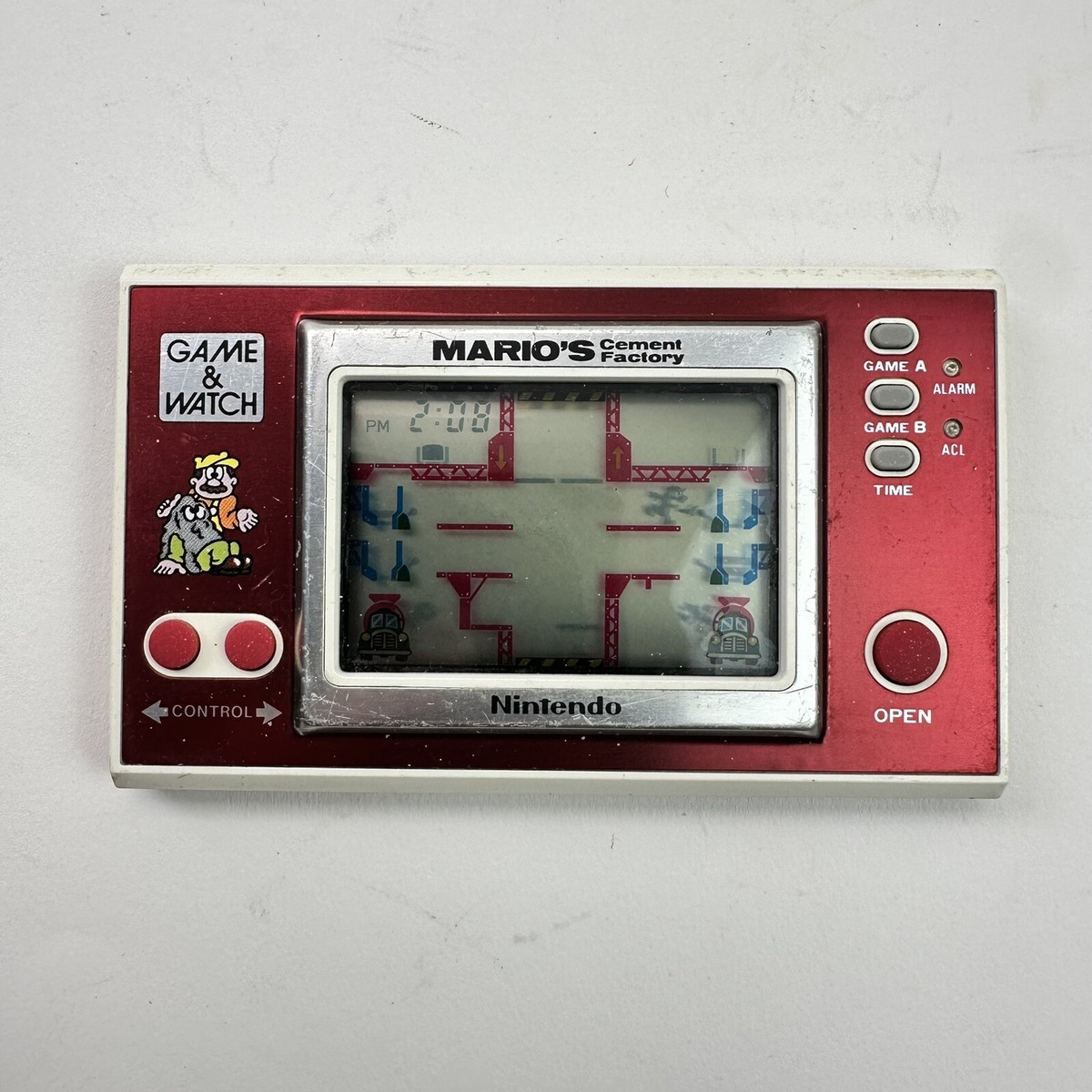 Nintendo Game and Watch Mario's Cement Factory Vintage 1983 Japan