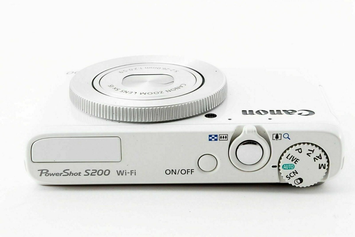 Canon PowerShot S200 compact digital camera *white *made in Japan