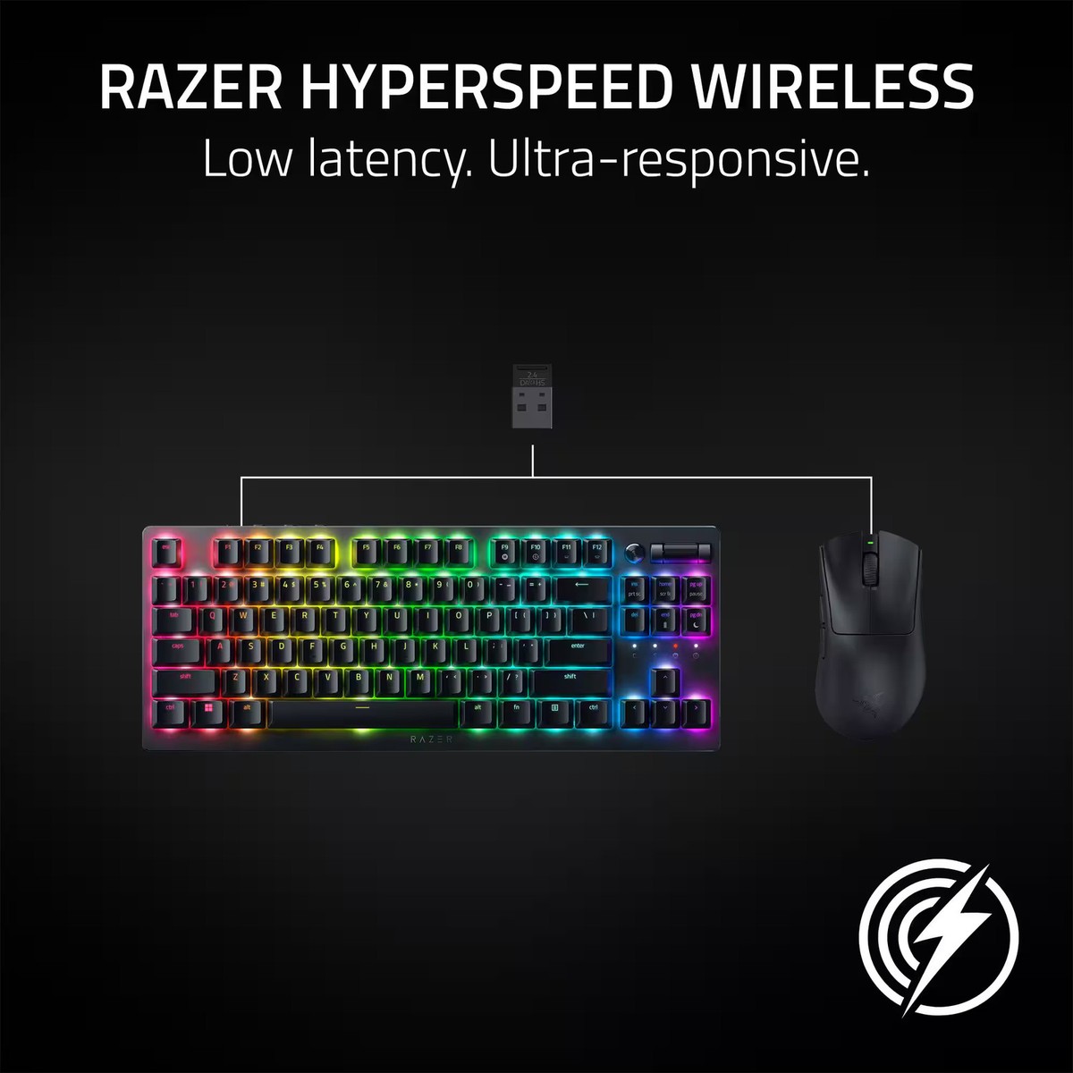 Razer - DeathAdder V3 HyperSpeed Lightweight Bluetooth Optical