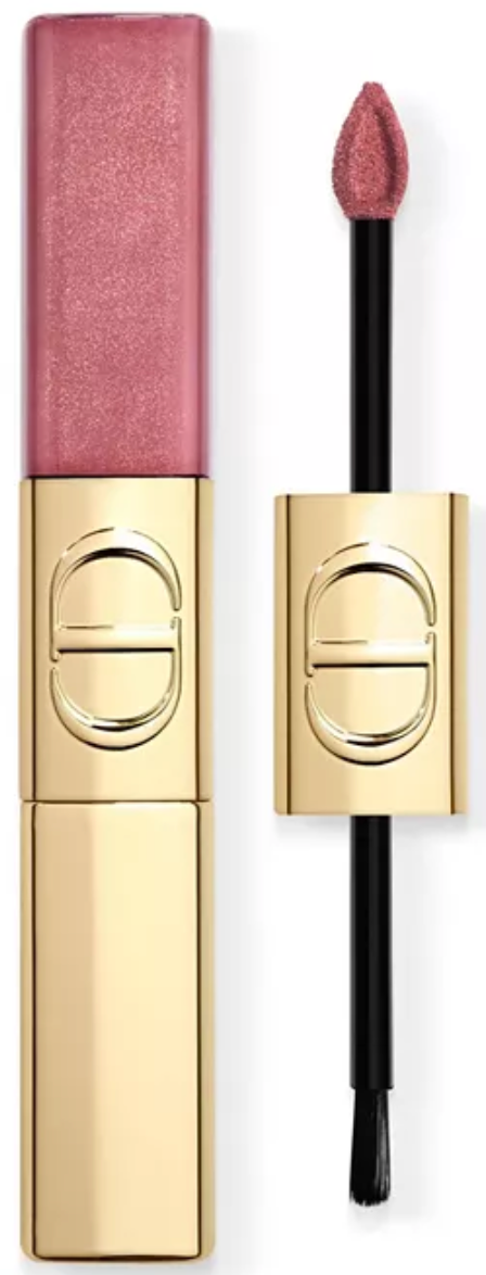 DIOR Rouge Forever Liquid Sequin Duo Lipstick #420 Pink Star