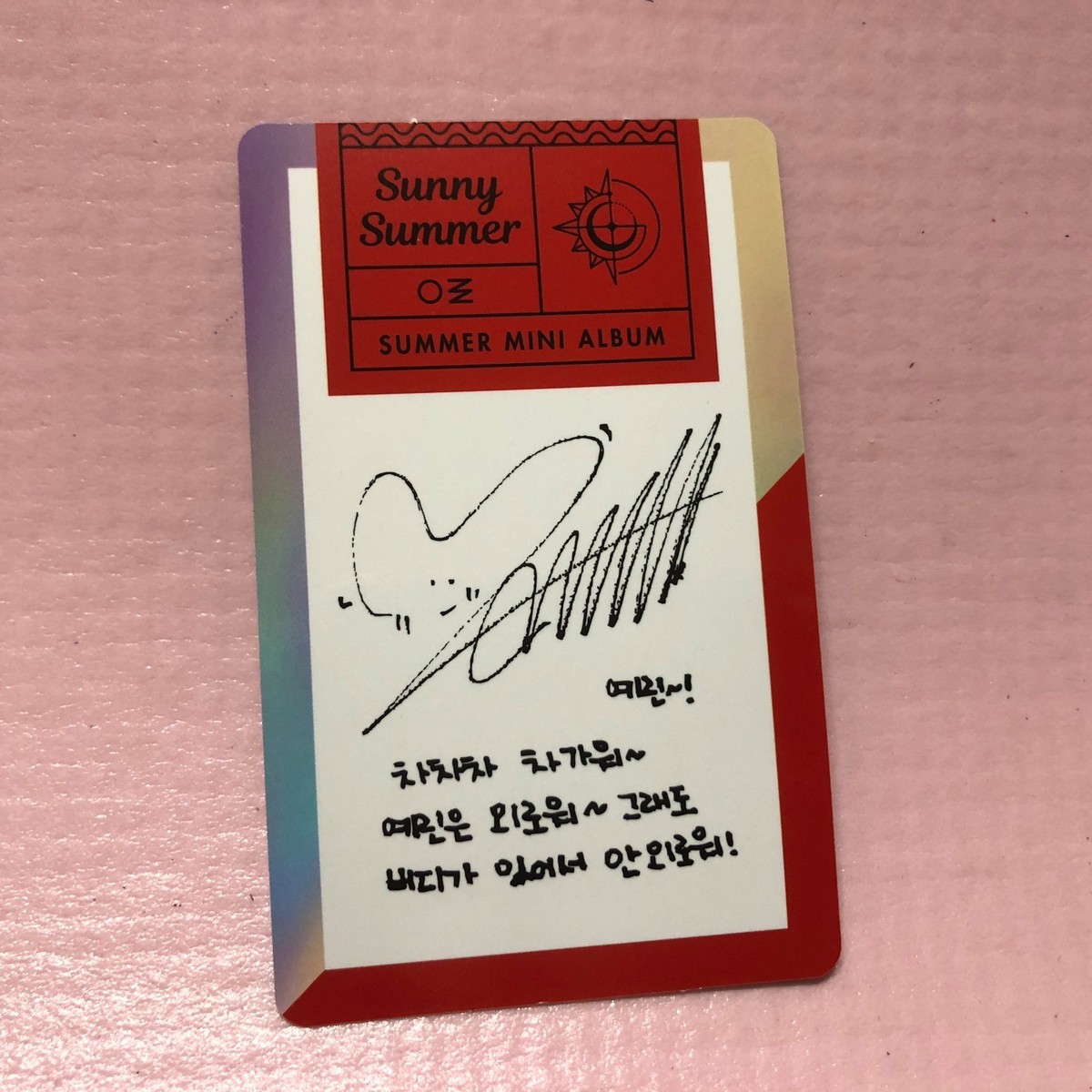 未開封】GFRIENDイェリン直筆サイン入りCD Sunny Summer 未開封