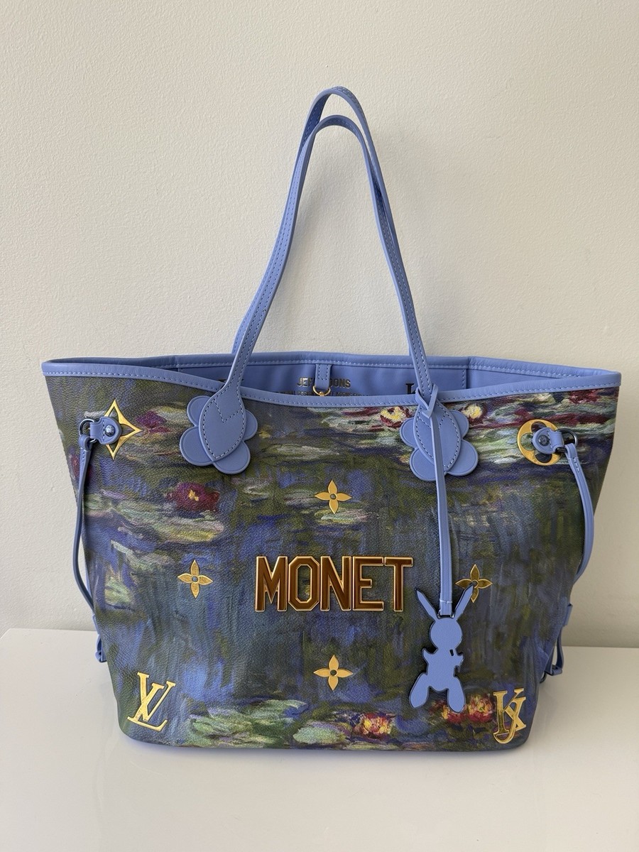 LOUIS VUITTON Neverfull MM Masters Jeff Koons Monet Handbag Bag | eBay