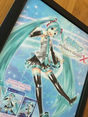 Hatsune Miku: Project Diva X Framed Print Ad/Poster Official PS4