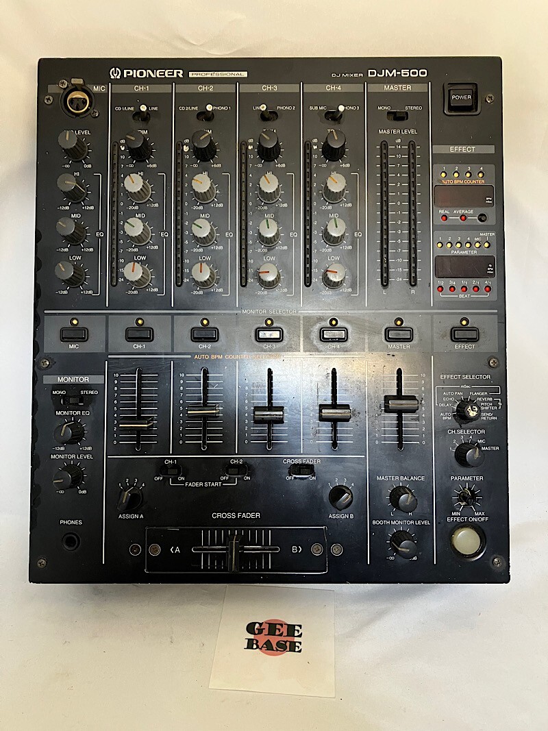 Pioneer DJM-500 DJ Mixer Model 4-Channel Performance Mixer Used