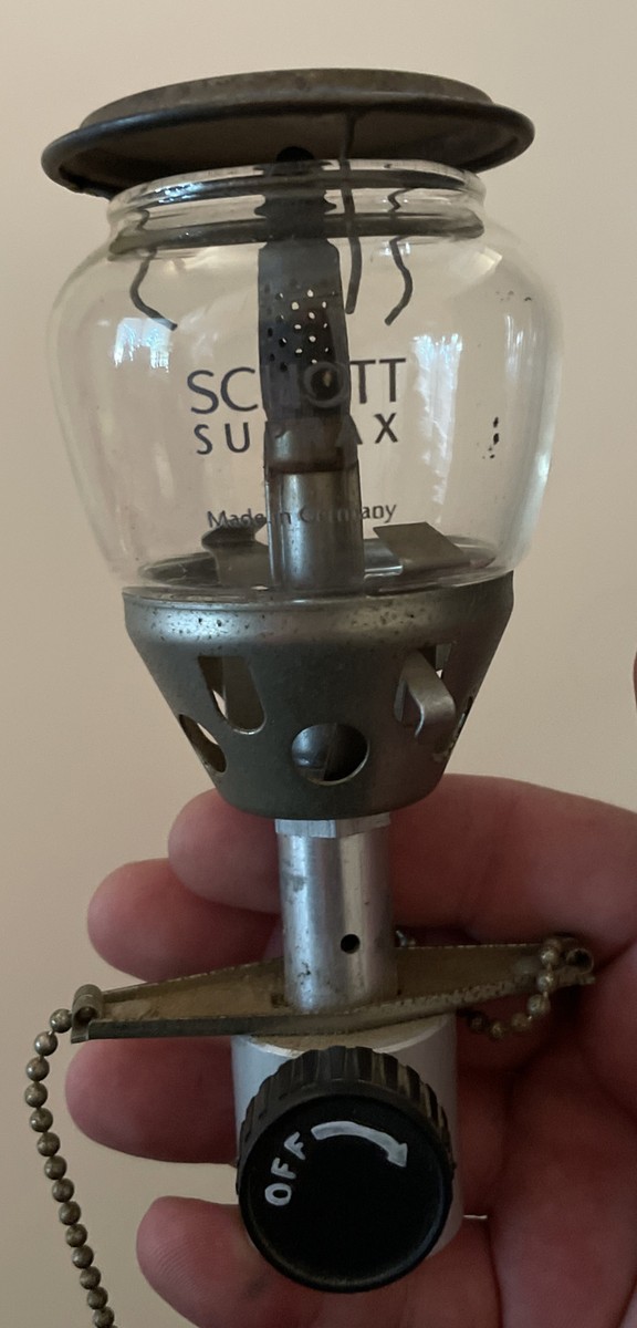 Vintage Hiking Schott Suprax Lantern Single Mantle, Made in