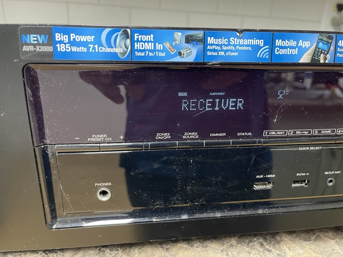 Denon AVR-X2000 7.1 Channel Integrated Network AV Receiver READ | eBay