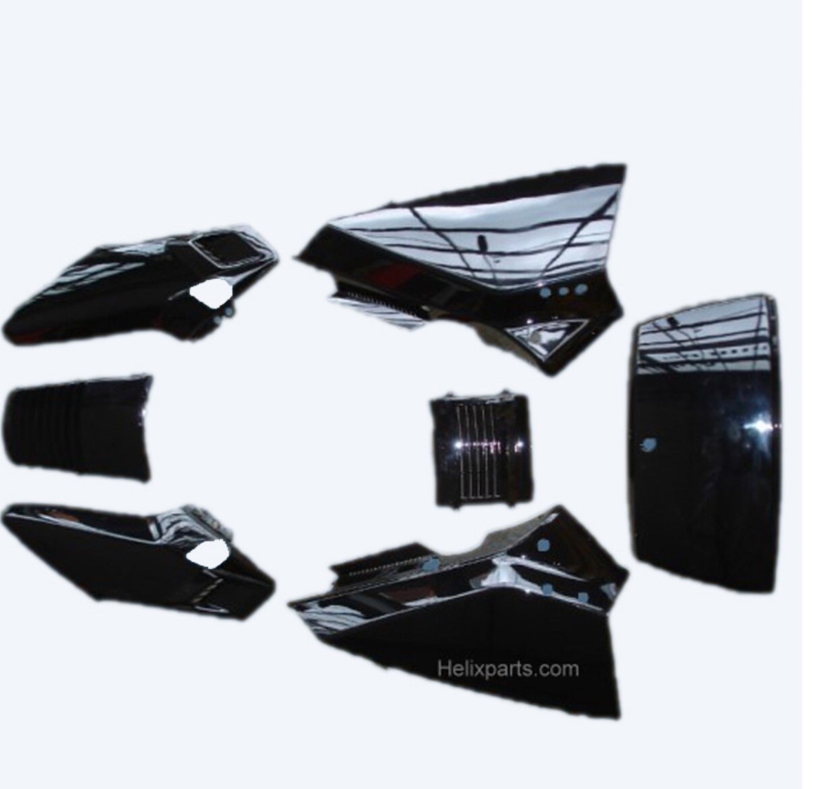Honda Helix CN250 Fusion CN 250 Scooter Upper Panels Black