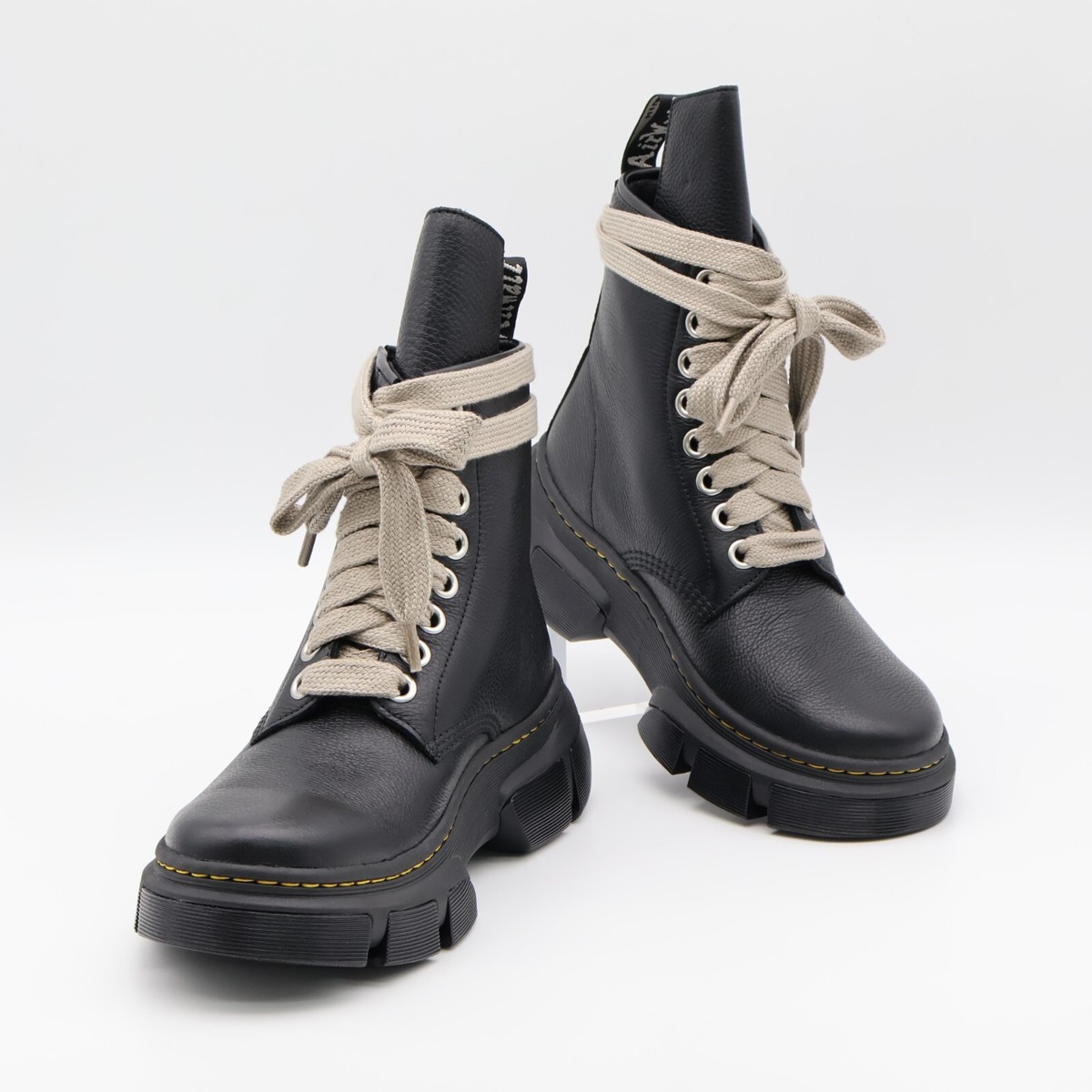 31755001 Rick Owens Dr. Martens 1460 DMXL Jumbo Lace Boot Black