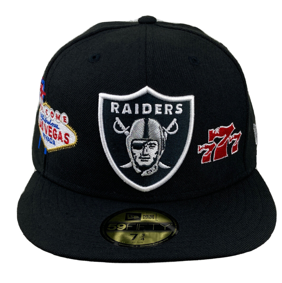 New Era Las Vegas Raiders hat NFL59Fifty fitted Black Custom
