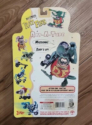 Rat Fink Rat-A-Tude Pose em Figure w/Skateboard 2000 Sideshow Toys