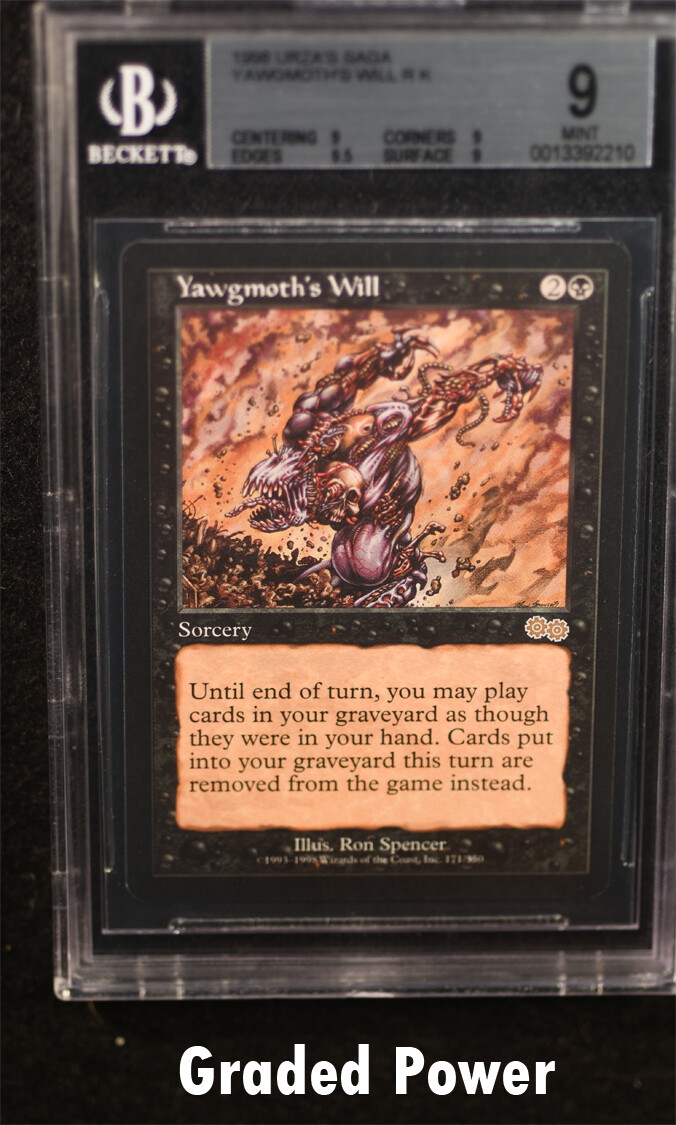 Urza's Saga Yawgmoth's Will BGS 9 (2210) Magic MTG | eBay