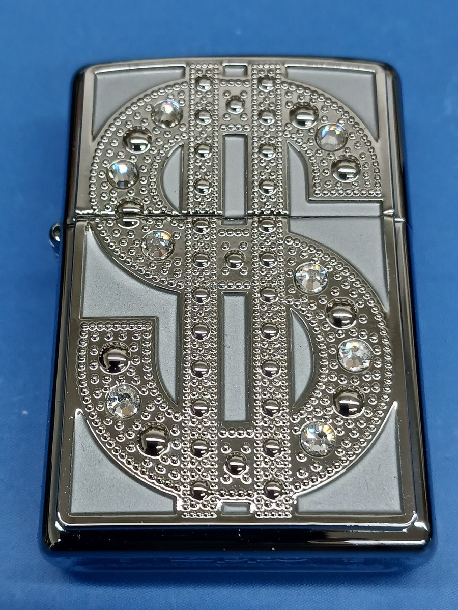 Zippo 20904 Dollar Emblem Swarovski Crystals High Polish Chrome | eBay