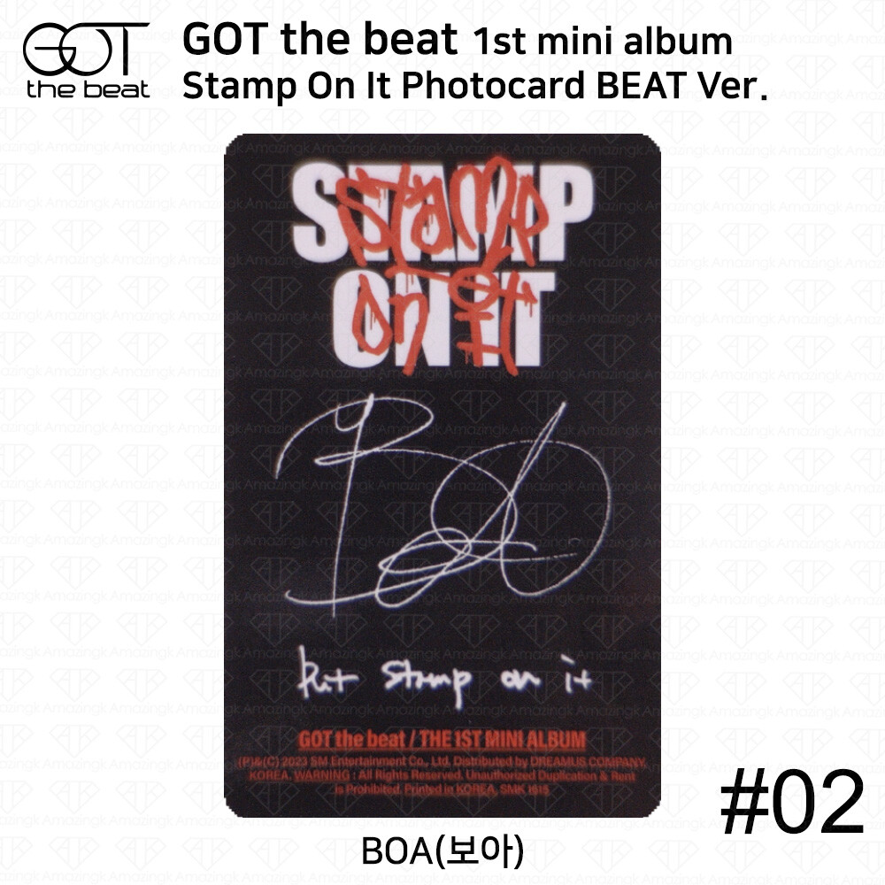 GOT The Beat The 1st Mini Album Stamp On It Official Photocard 2