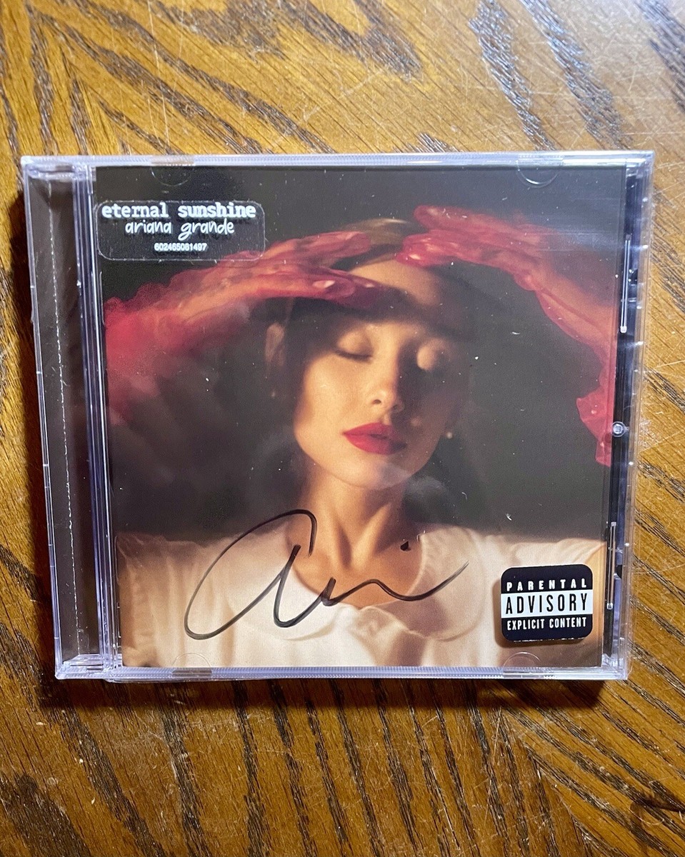 ARIANA GRANDE Eternal Sunshine SIGNED CD Autographed (Ships ASAP
