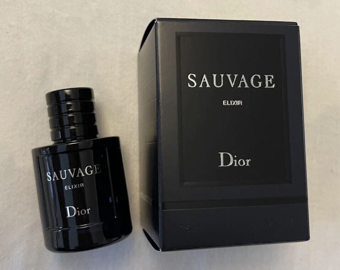 DIOR SAUVAGE ELIXIR .25 0.25 Oz 7.5 ml miniature mini NEW in box