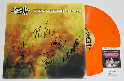 311 BAND SIGNED GRASSROOTS LP ORANGE VINYL RECORD ALBUM HEXUM