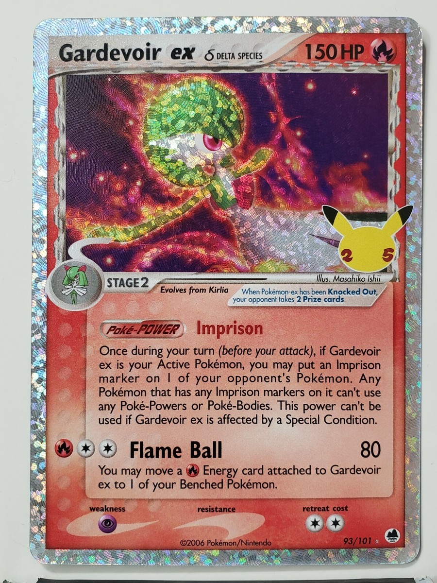 EX HOLO Gardevoir 93/101 NM / M - Pokemon Celebrations Secret Rare