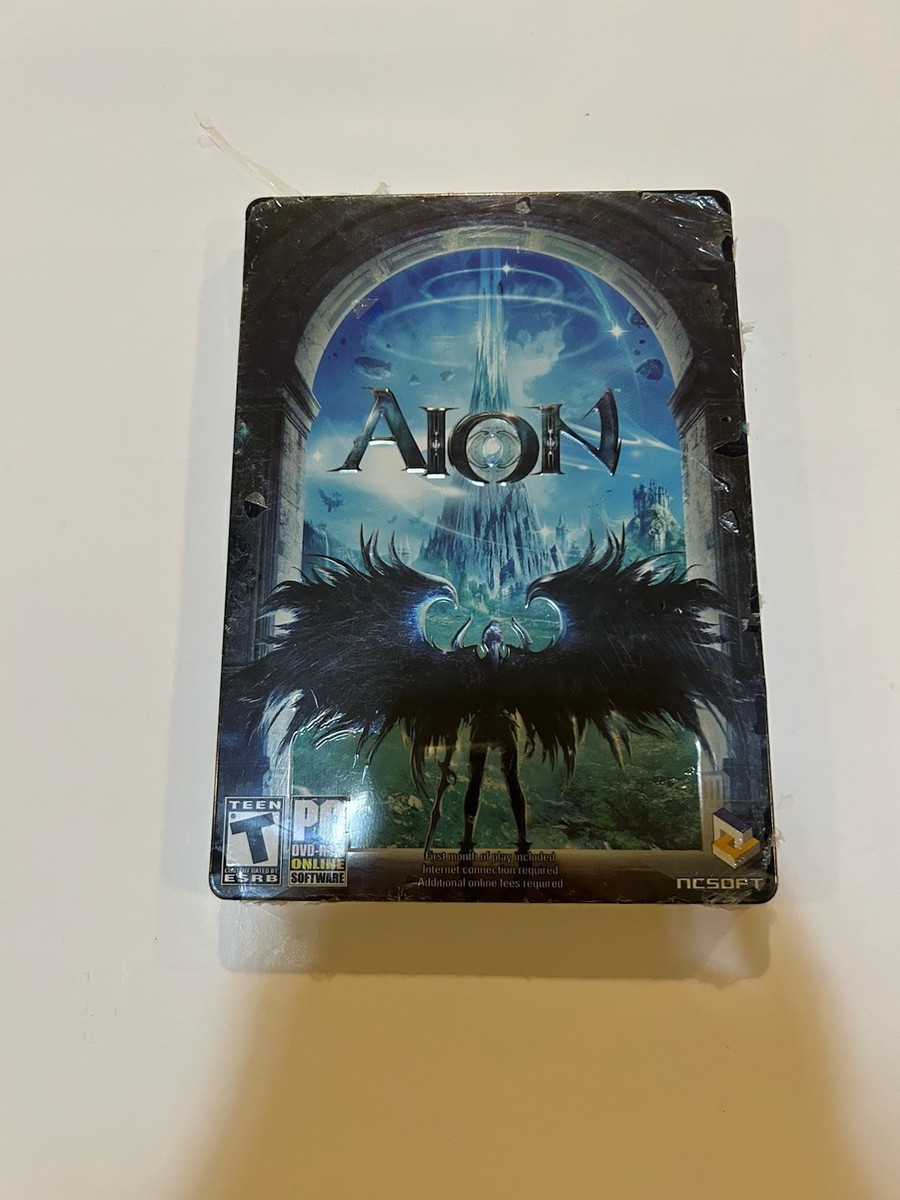 Aion - NEW, PHYSICAL STEELBOOK PC MMORPG, 2009 SEALED SEE IMAGES