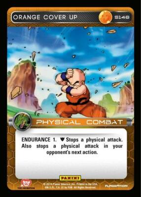 DBZ Dragon Ball Z TCG Card Panini Premiere S146 Orange Cover Up | eBay