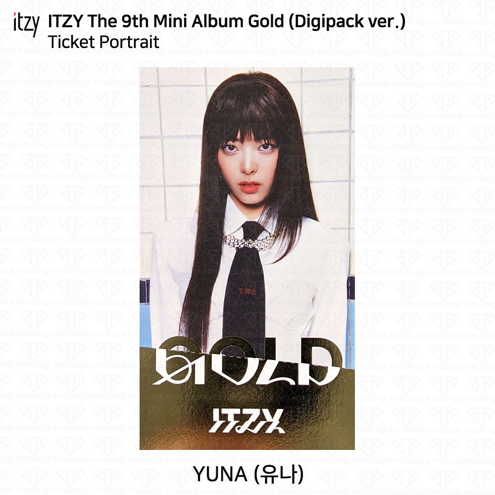 ITZY 9th Mini Album GOLD Digipack ver Photocard Polaroid Ticket