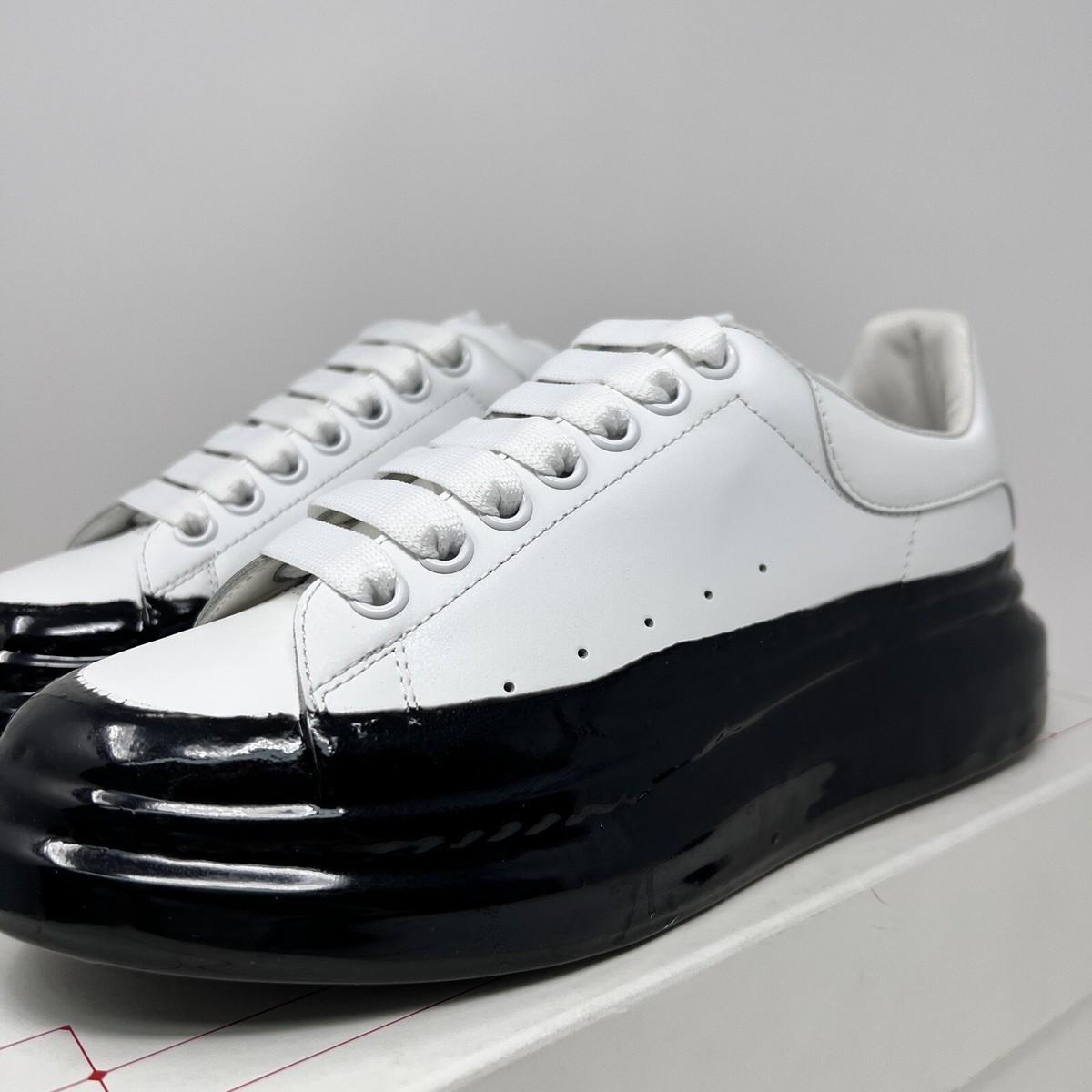 Alexander McQueen Men's Leather Dipped Sneakers Size 39 EU/ 6 US