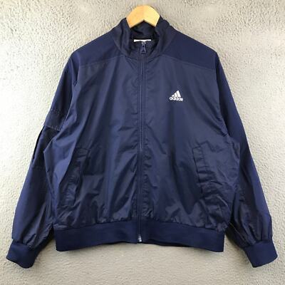 Vintage 90s Adidas Track Jacket Full Zip Windbreaker Jacket size L