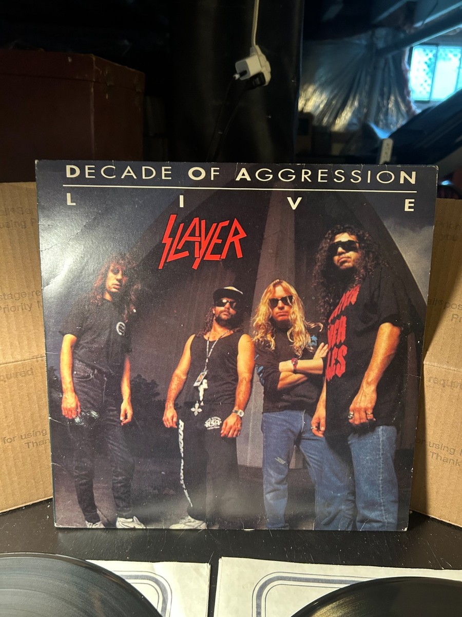 SLAYER Decade Of Aggression 1992 Live 2x lp Def Jam BRAZIL heavy