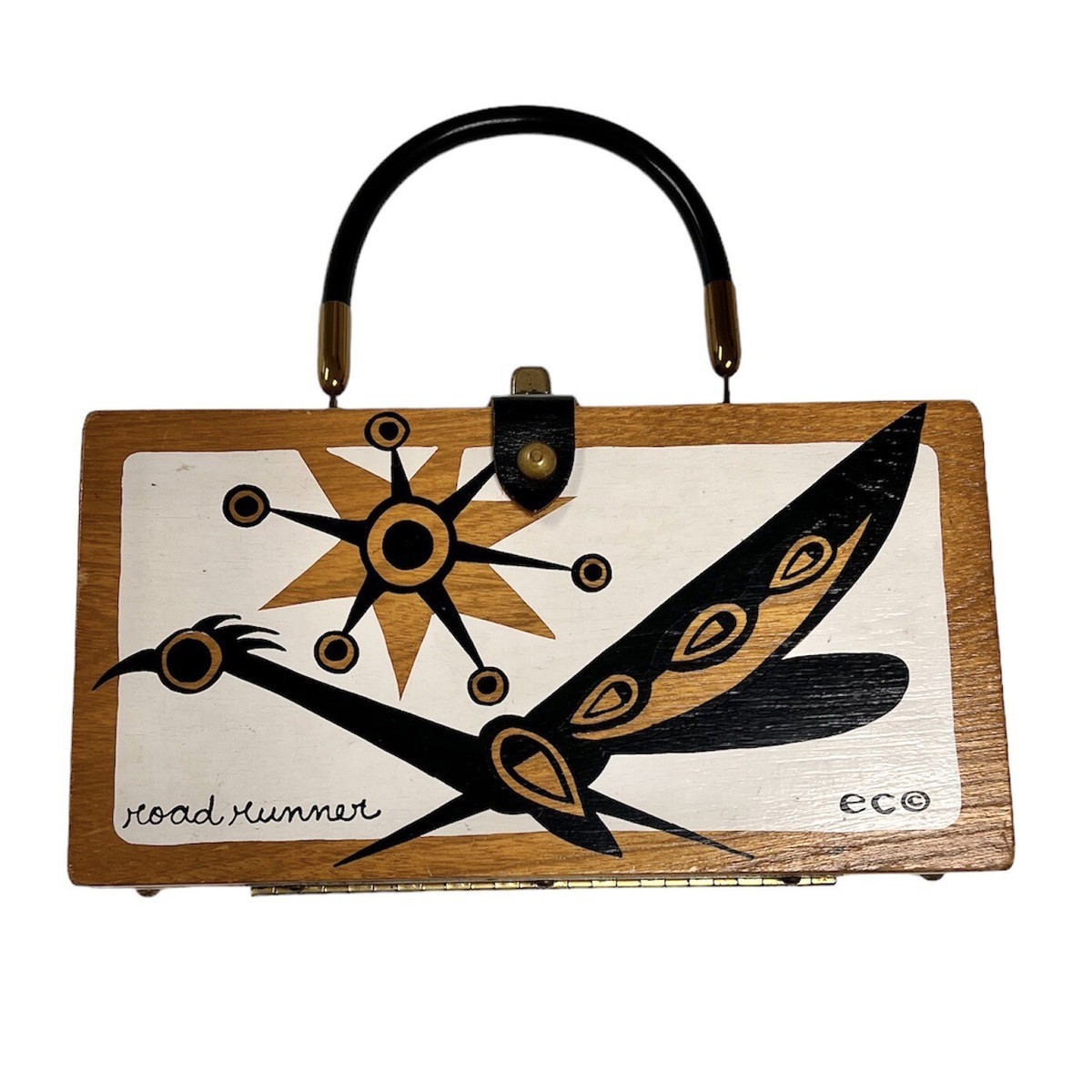 Vintage Mid Century Enid Collins Roadrunner Box Bag Purse | eBay