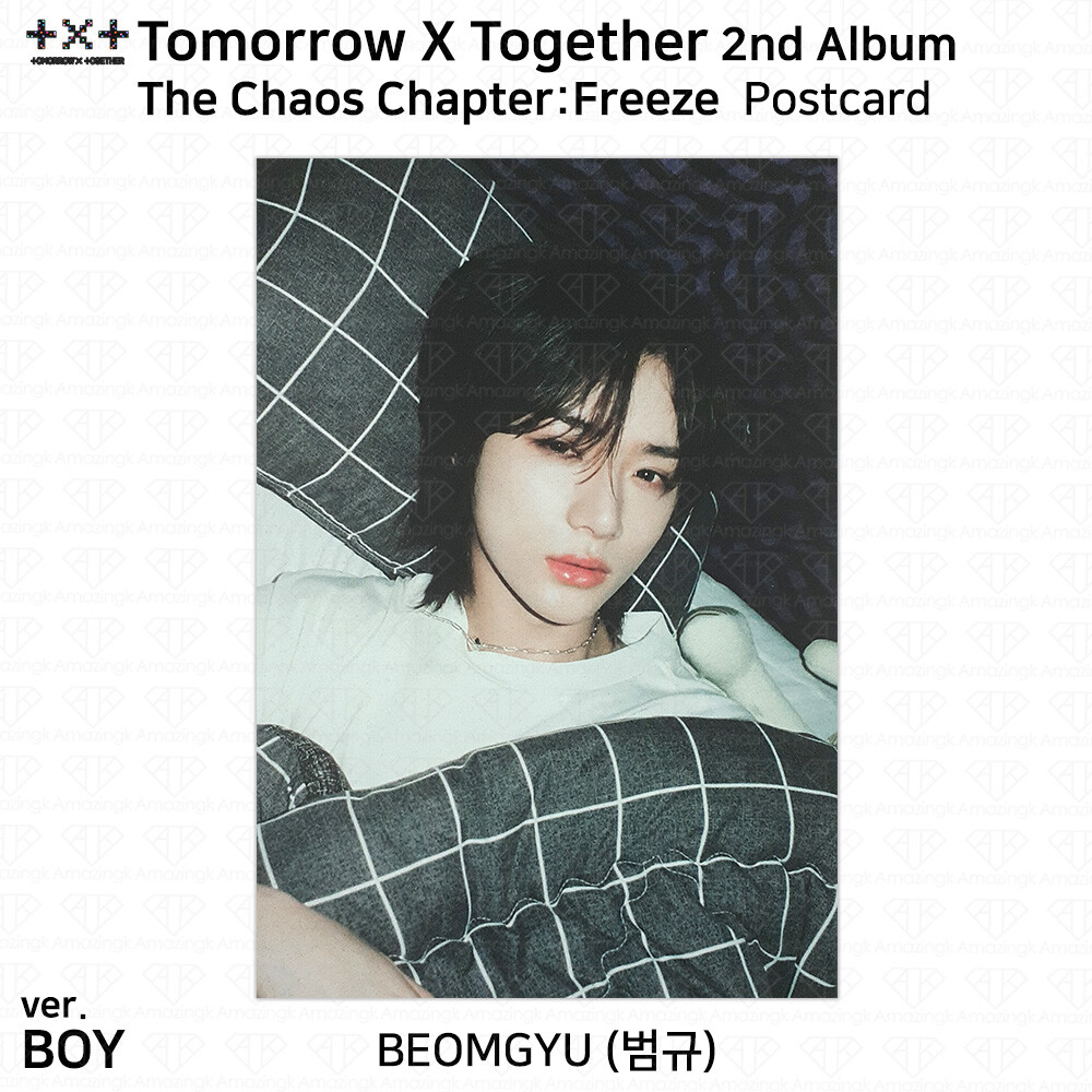 TXT 2nd Album The Chaos Chapter : Freeze Official Postcard Poster