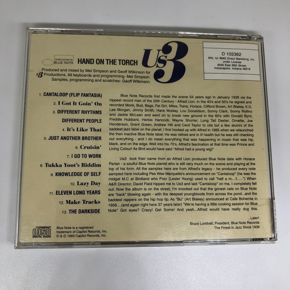 Us3 - Hand on the Torch - CD | eBay