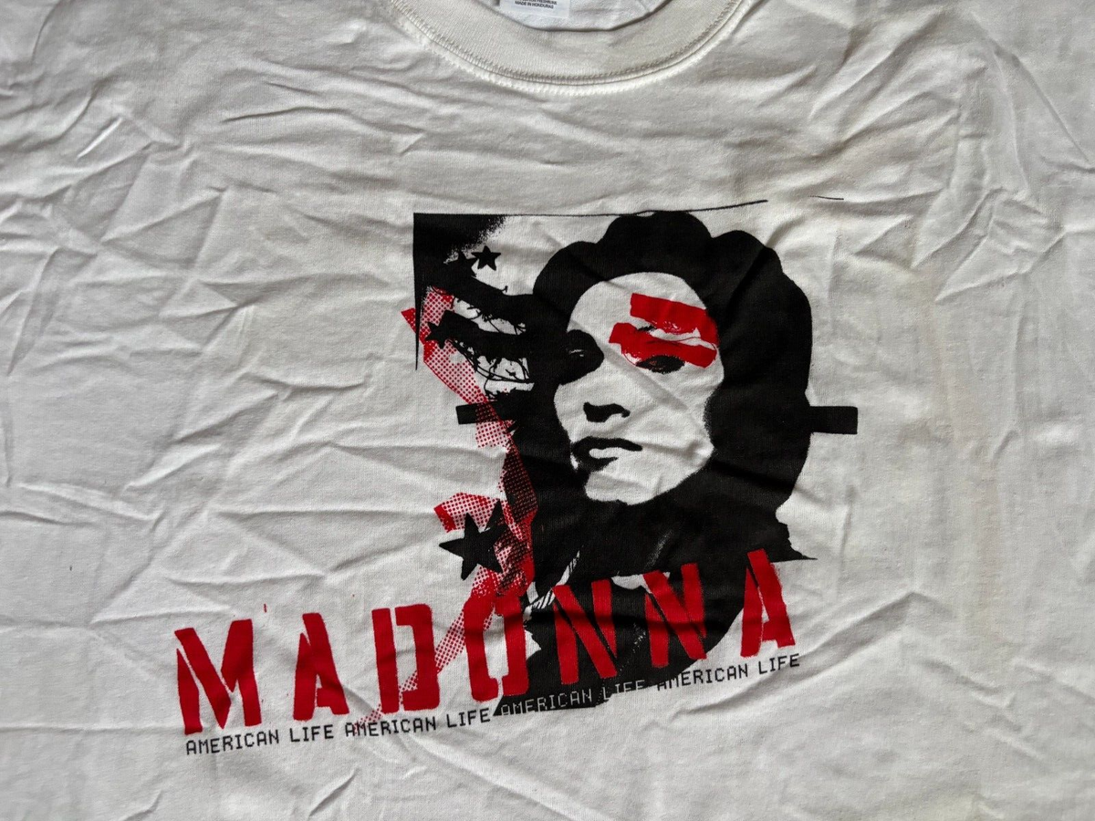 Vintage MADONNA 2003 American Life Shirt Size XL. New Without Tags