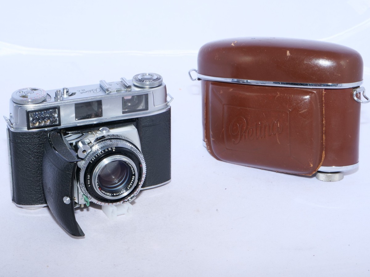 Kodak Retina IIIC (BIG C) 35mm film rangefinder camera. Xenon 50mm