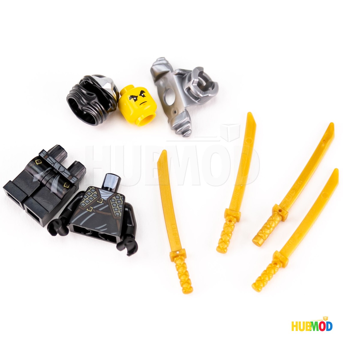 Lego Ninja Ninjago Cole ZX Minifigure Minifig w/ Shoulder Armor