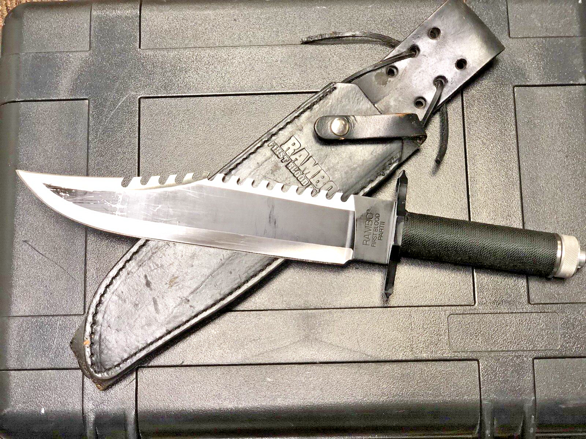 Rambo First Blood Part II Survival Knife With Sheath & Kit | eBay