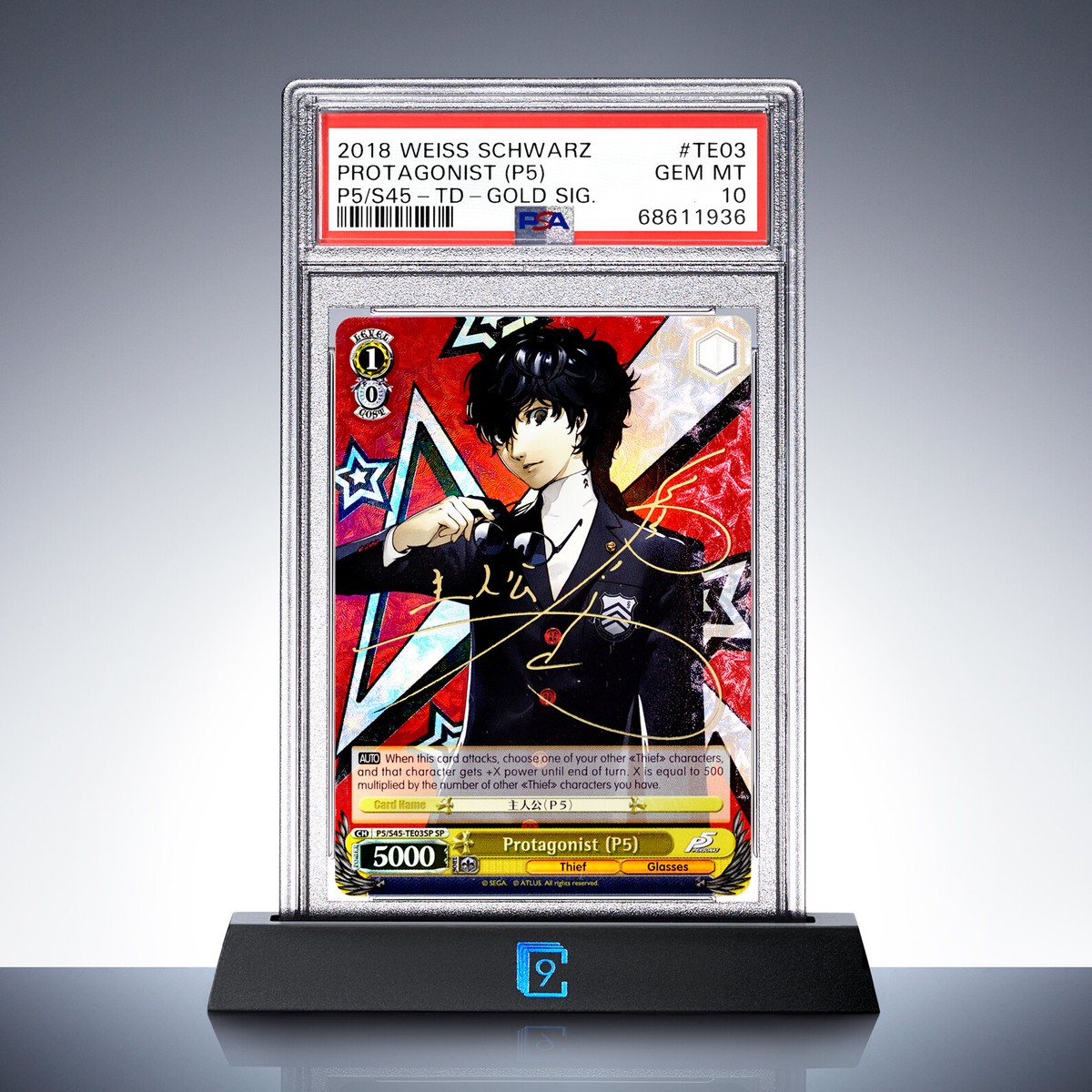 PSA 10 - Protagonist (P5) Joker Trial SP | Persona 5 EN Weiss