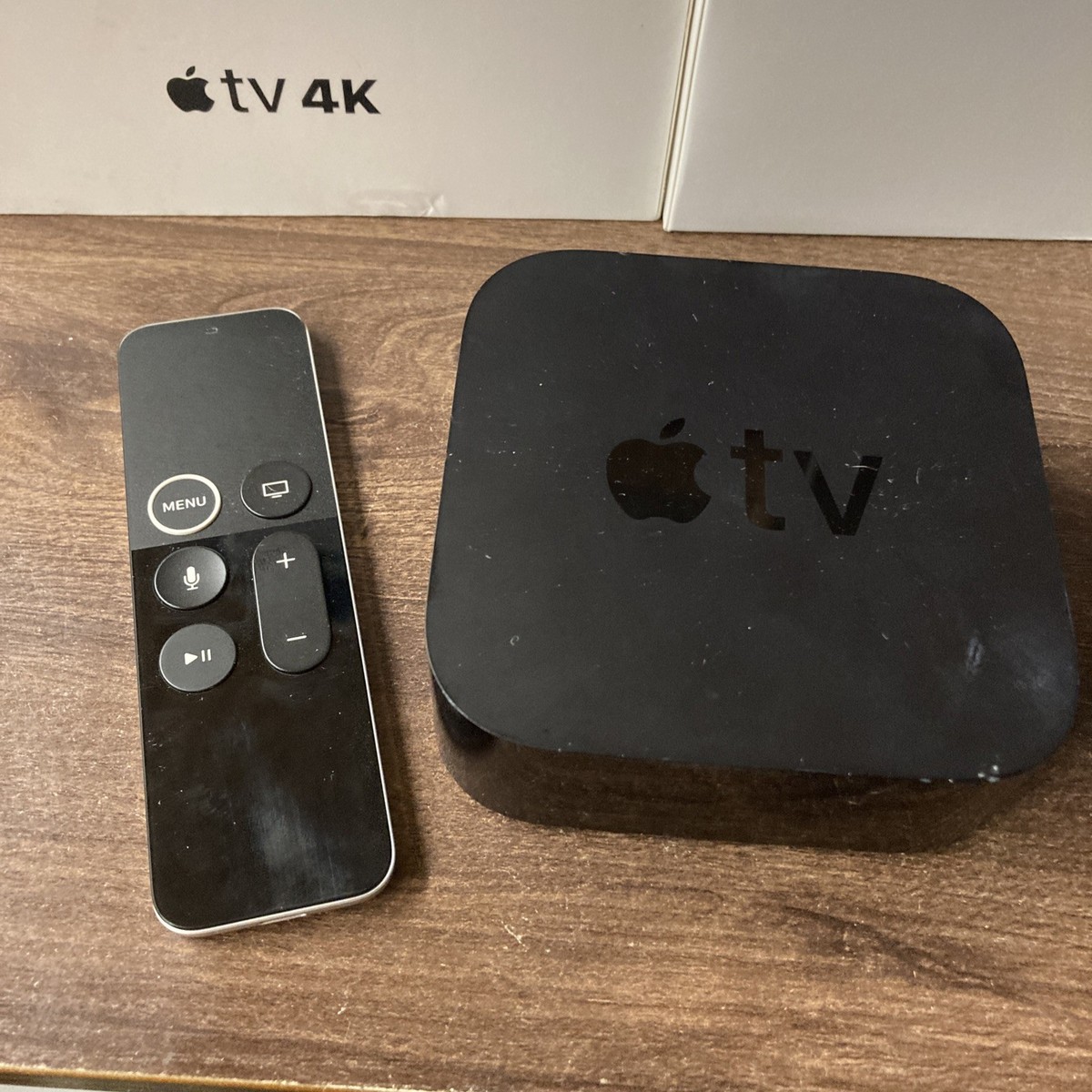Apple TV 4K Ethernet A1842 With Remote, No Power Cord, Untested