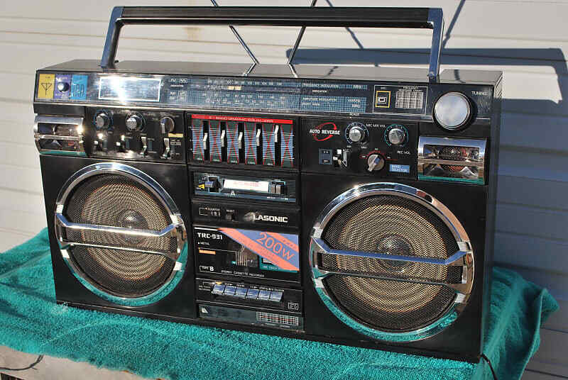 VINTAGE LASONIC TRC-931 BOOMBOX GHETTO BLASTER CASSETTE RADIO