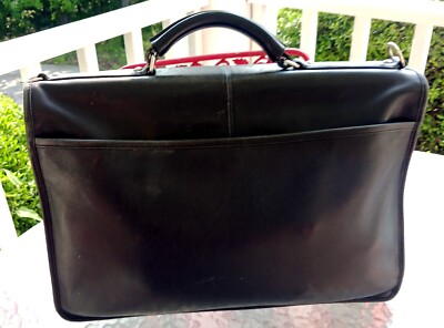 Coach LARGE Vintage A0769-F06455 Thompson Black Leather Briefcase