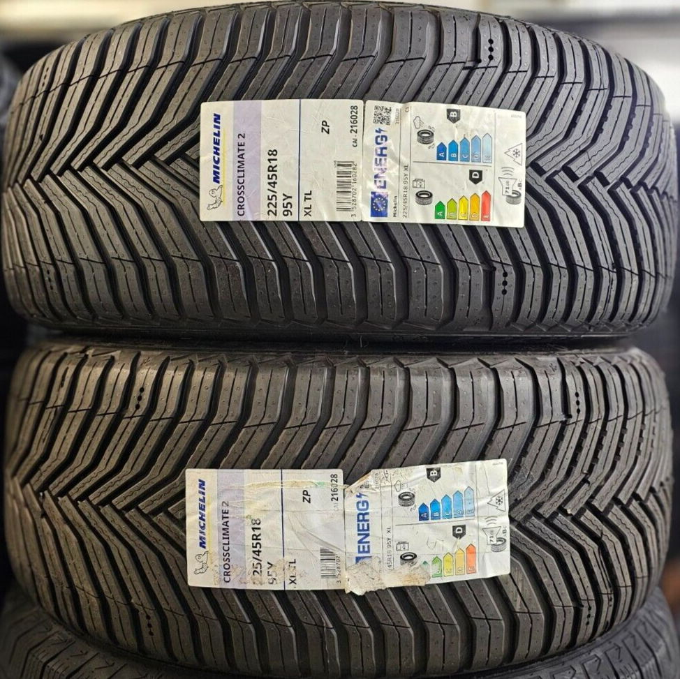 2X MICHELIN CROSSCLIMATE 2 225 45 ZRFT18 XL 95Y ALL SEASON RUNFLAT