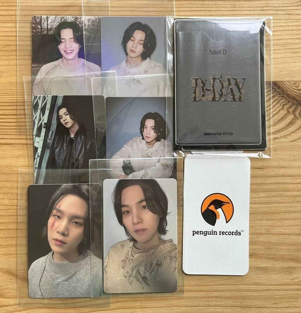 BTS SUGA Agust D - D-DAY WEVERSE SHOP POB EARLY BIRD PHOTO CARD | eBay