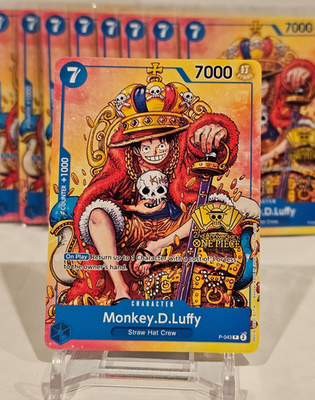 One Piece TCG - Monkey.D.Luffy P-043 (2nd Anniversary Stamped