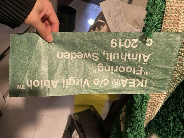 Virgil Abloh x Ikea Markerad Wet Grass Rug Green OFF White Limited